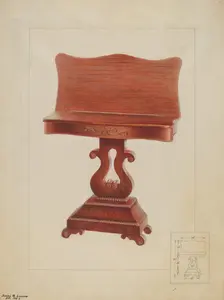 Wall Table, c. 1937. Creator: James M. Lawson