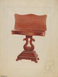 Wall Table, c. 1937. Creator: James M. Lawson