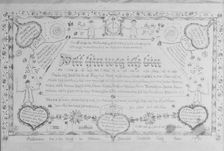 Wall Text, 1791. Creator: Unknown