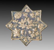 Wall Tile with Lotus Blossom, c. 1300-1350. Creator: Unknown