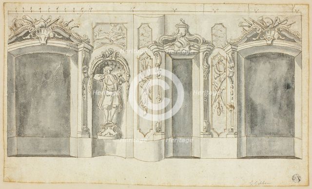 Wall with Hunting Designs, n.d. Creator: Grinling Gibbons.
