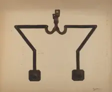 Wall Bracket Candleholder, c. 1938. Creator: Richard Barnett