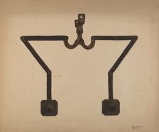 Wall Bracket Candleholder, c. 1938. Creator: Richard Barnett