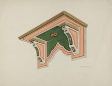 Wall Bracket (Eccleasiastical), 1939. Creator: Edward Jewett