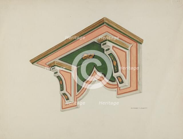 Wall Bracket (Eccleasiastical), 1939. Creator: Edward Jewett.
