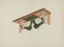 Wall Bracket, (Ecclesiastical), 1939. Creator: Edward Jewett