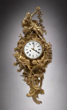Wall Clock, c. 1750-1760. Creator: Unknown