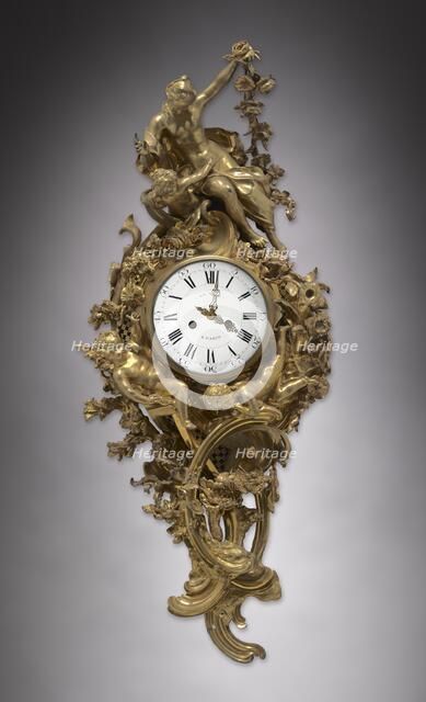 Wall Clock, c. 1750-1760. Creator: Unknown.