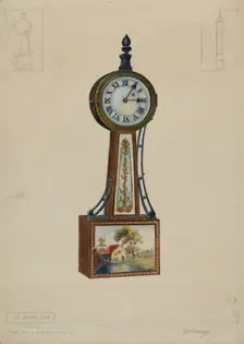 Wall Clock, c. 1936. Creator: Thomas Holloway