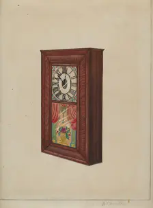 Wall Clock, c. 1936. Creator: Albert Camilli