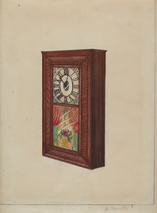 Wall Clock, c. 1936. Creator: Albert Camilli