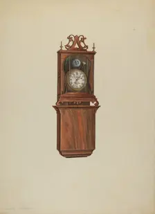 Wall Clock, c. 1938. Creator: Isadore Goldberg