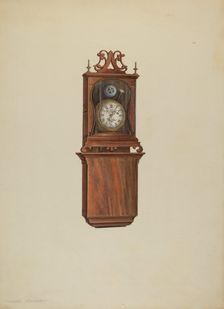 Wall Clock, c. 1938. Creator: Isadore Goldberg
