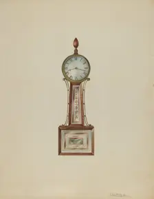 Wall Clock, c. 1938. Creator: Lawrence Phillips