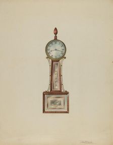 Wall Clock, c. 1938. Creator: Lawrence Phillips