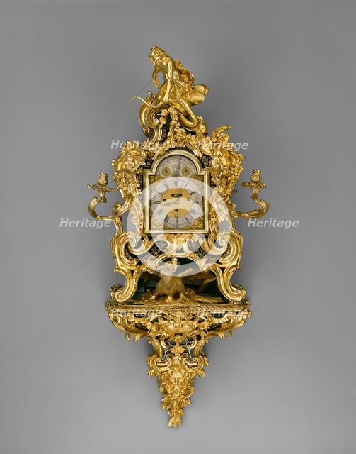 Wall Clock, France, 1735/40. Creators: Jean-Pierre Latz, Francis Bayley.