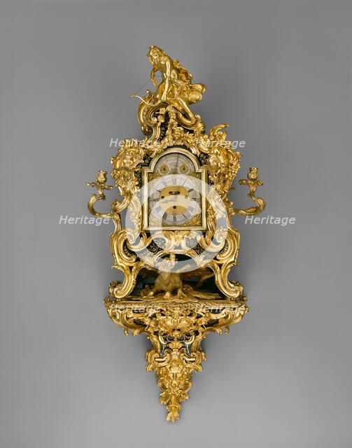 Wall Clock, France, 1735/40. Creators: Jean-Pierre Latz, Francis Bayley.