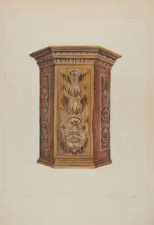 Wall Cupboard, 1935/1942. Creator: Samuel W. Ford