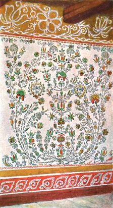 Wall decoration, Moravia, Czechoslovakia, (1928). Creator: Unknown