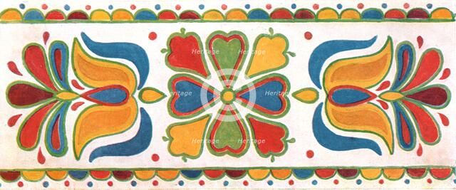 Wall decoration, Moravia, Czechoslovakia, (1928). Creator: Unknown.