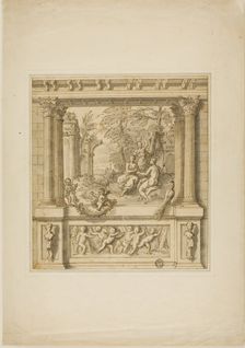 Wall Decoration with Story of Egeria & Numa Pompilius, 1695/1734. Creator: Sir James Thornhill