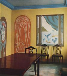 Wall decorations in a flat at Portman Court 1933