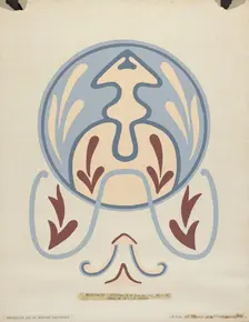 Wall Design - Asistencia of San Antonio de Pala From the Portfolio: "Decorative...California". Creator: Unknown