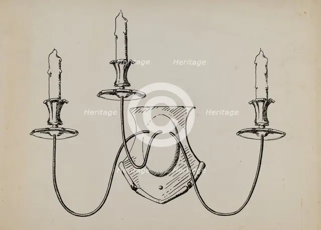 Wall Fixture, c. 1936. Creator: Florence Huston.