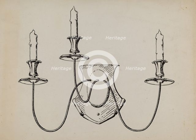 Wall Fixture, c. 1936. Creator: Florence Huston.