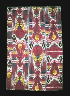 Wall Hanging Composed of Three Panels, Uzbekistan, 1825/75. Creator: Unknown