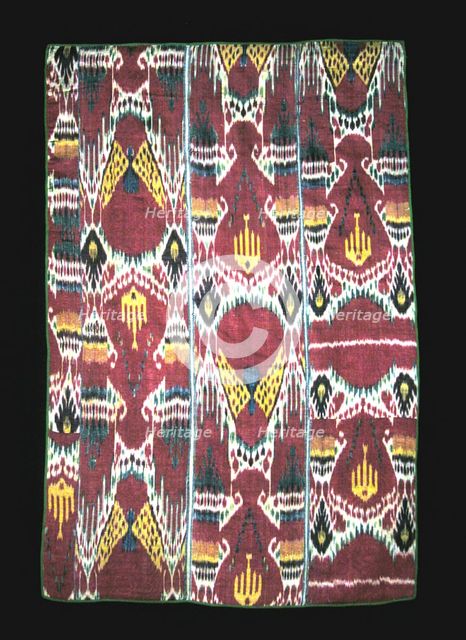 Wall Hanging Composed of Three Panels, Uzbekistan, 1825/75. Creator: Unknown.