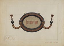 Wall Hat Rack, c. 1937. Creator: Vincent P. Rosel