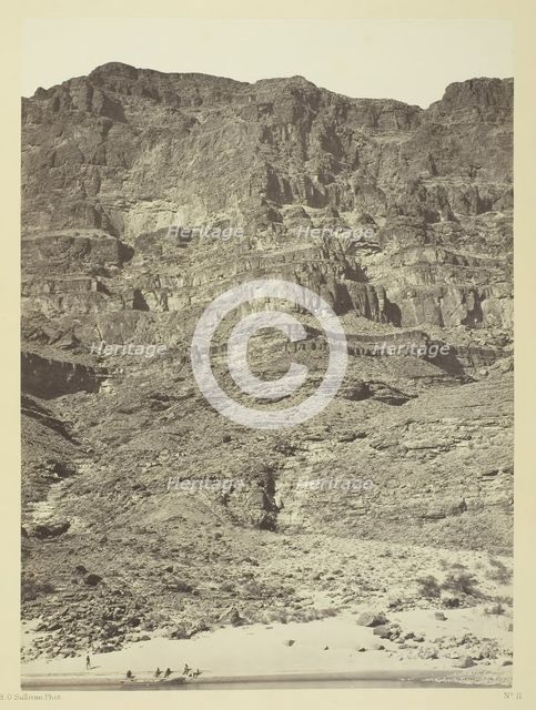 Wall in the Grand Cañon, Colorado River, 1871. Creator: Tim O'Sullivan.