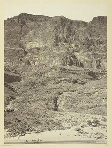 Wall in the Grand Cañon, Colorado River, 1871. Creator: Tim O'Sullivan