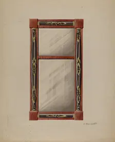 Wall Mirror, c. 1938. Creator: Raymond Manupelli