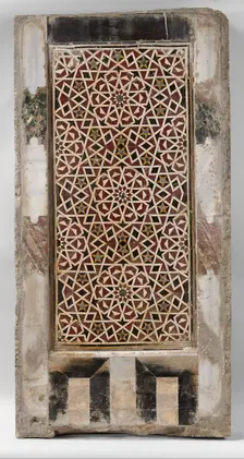 Wall Panel with Geometric Interlace, Egypt, 15th century. Creator: Unknown