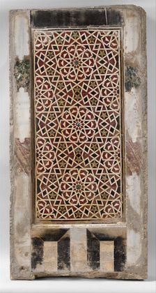 Wall Panel with Geometric Interlace, Egypt, 15th century. Creator: Unknown