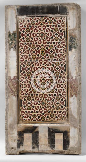 Wall Panel with Geometric Interlace, Egypt, 15th century. Creator: Unknown.
