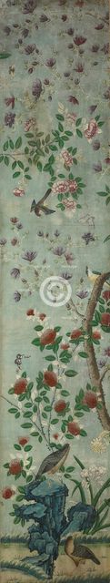 Wall Panel: Birds and Flowers, France, 1800/25. Creator: Unknown.
