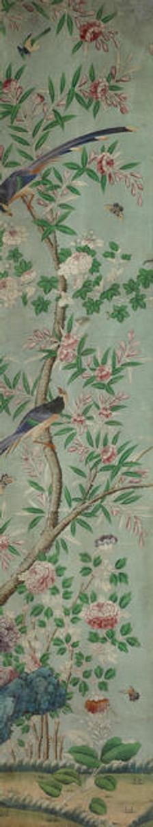 Wall Panel: Birds and Flowers, France, 1800/25. Creator: Unknown