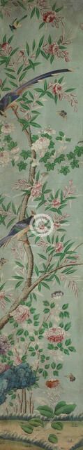 Wall Panel: Birds and Flowers, France, 1800/25. Creator: Unknown.
