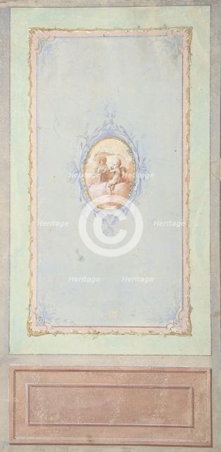 Wall Panel Design, 19th century. Creator: Anon.