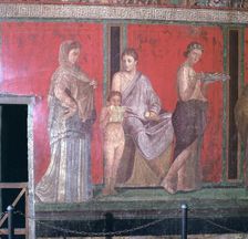 Wall-paintings from the Villa of the Mysteries, Pompeii, 1st century. Creator: Unknown