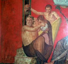 Wall-paintings in the Villa of the Mysteries, Pompeii, 1st century. Creator: Unknown