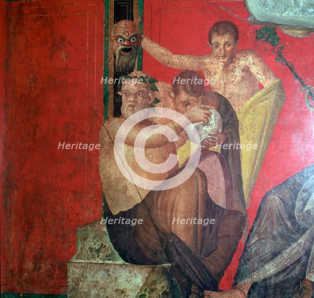 Wall-paintings in the Villa of the Mysteries, Pompeii, 1st century. Creator: Unknown.