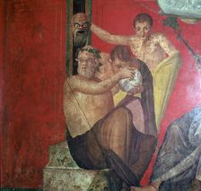Wall-paintings in the Villa of the Mysteries, Pompeii, 1st century. Creator: Unknown
