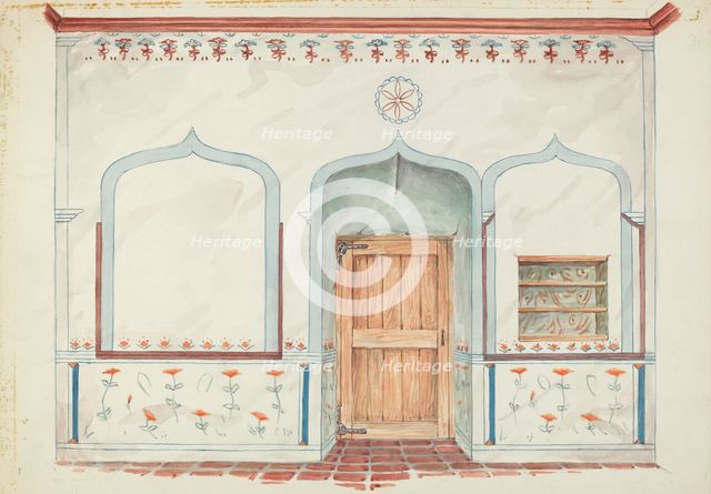 Wall Painting, 1935/1942. Creators: Harry Mann Waddell, Geoffrey Holt.