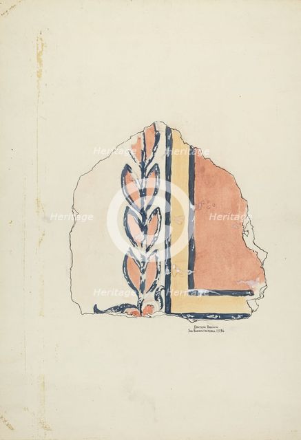 Wall Painting, 1936. Creator: Dayton Brown.