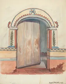 Wall Painting, 1936. Creator: Robert W.R. Taylor