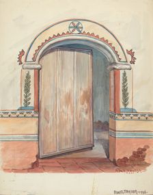 Wall Painting, 1936. Creator: Robert W.R. Taylor